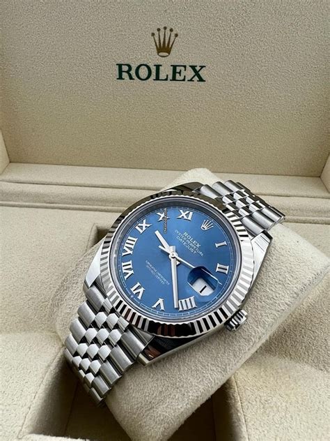 blue azzurro rolex|rolex datejust 41 blue dial.